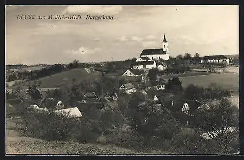 AK Maria-Bild, Ortsansicht mit Kirche