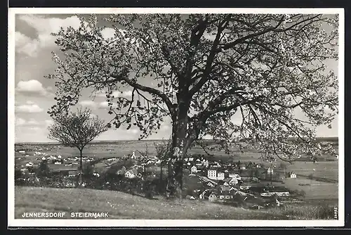 AK Jennersdorf, Fernblick zur Ortschaft