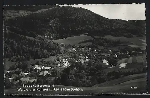 AK Stuben, Panorama mit umgebenden Wäldern