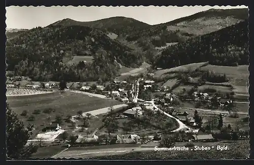 AK Stuben, Gesamtansicht mit Gebirge