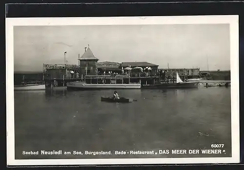 AK Neusiedl am See, Das Bade-Restaurant in dem Seebad