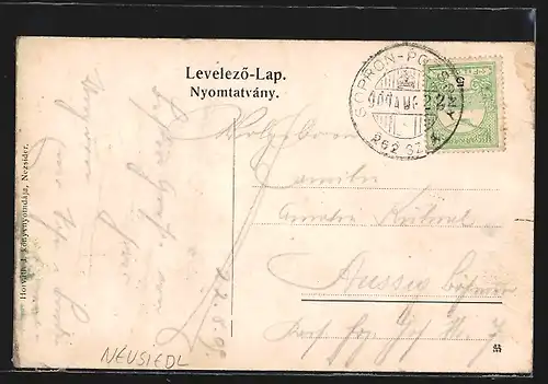 AK Neusiedl am See, Segelboot verlässt die Anlegestelle