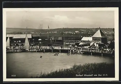 AK Neusiedl am See, Partie aus dem Seebad