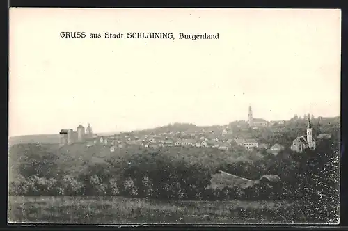 AK Stadt Schlaining, Blick auf die Stadt im Burgenland