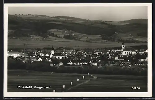 AK Pinkafeld, Panoramaansicht der Ortschaft