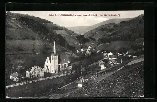 AK Bad Griesbach, Blick vom Kapellenberg
