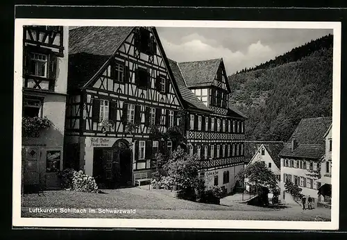 AK Schiltach / Schwarzwald, Metzgerei Adolf Wolber