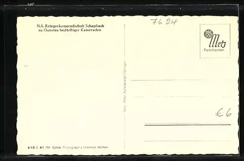 AK Schapbach /bad. Schwarzw., Blick auf Kriegerdenkmal v. C. Liebich