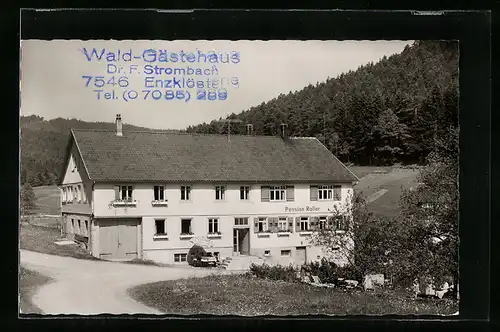 AK Enzklösterle /Schwarzwald, Waldpension Gasthaus Frey