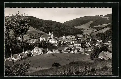 AK Schapbach im Wolftal, Ortsansicht mit Kirche