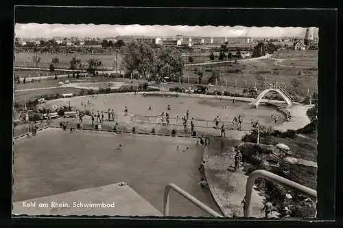 AK Kehl am Rhein, Blick in das Schwimmbad