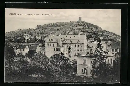 AK Durlach, Turmberg u. neues Gymnasium