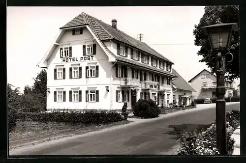 AK Dobel /Württ., Blick auf Hotel Post