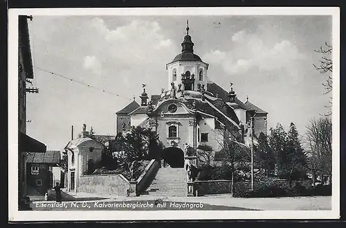 AK Eisenstadt /Burgenland, Kalvarienbergkirche mit Haydngrab