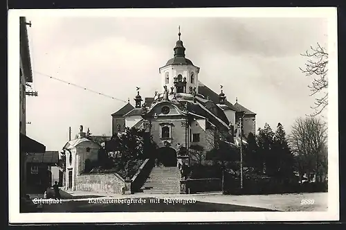 AK Eisenstadt, Kalvarienbergkirche mit Haydngrab