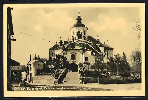 AK Eisenstadt /Burgenland, Kalvarienbergkirche mit Haydngrab