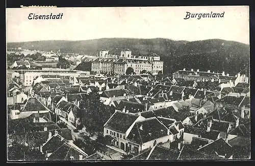 AK Eisenstadt, Panorama aus der Vogelschau