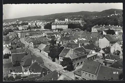 AK Eisenstadt, Teilansicht mit Strassenpartie