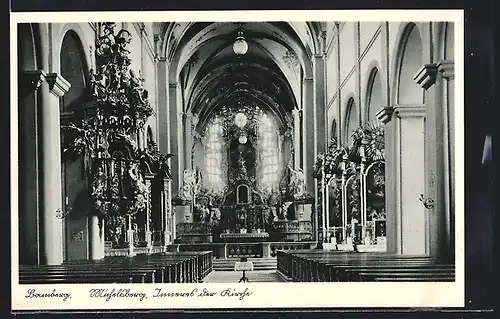 AK Bamberg, Michelsberg, Inneres der Kirche