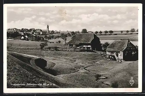 AK Grafenhausen /Schwarzw., Ortsansicht mit Umgebung