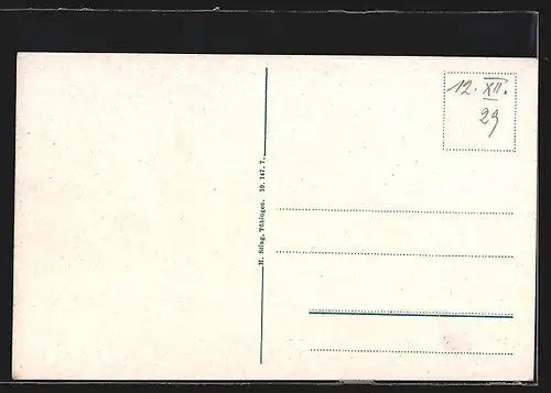 AK Offenburg, Ortsansicht im Frühling