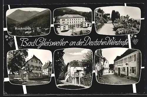AK Bad Gleisweiler /Weinstrasse, Strassenpartien, Buschmühle