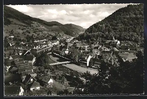 AK Wolfach /Schwarzw., Ortsansicht aus der Vogelschau