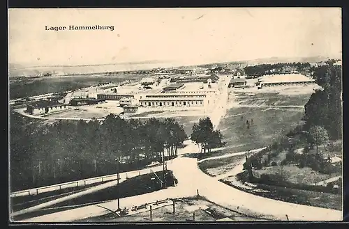 AK Lager Hammelburg, Gesamtansicht aus der Vogelschau