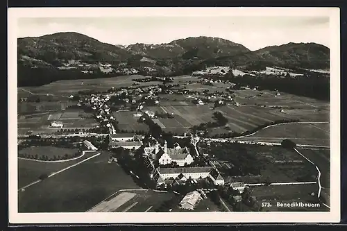 AK Benediktbeuern, Teilansicht aus der Vogelschau
