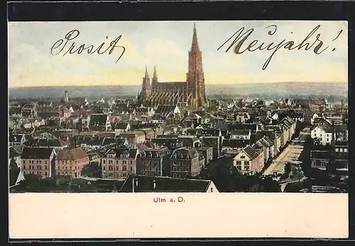 AK Ulm a. D., Ortsansicht bei Tag