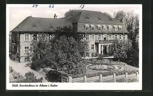 AK Achern / Baden, Städtisches Krankenhaus im Sonnenschein