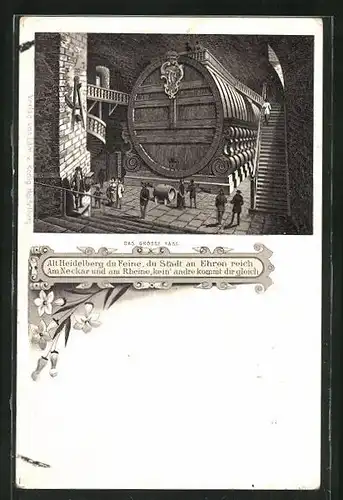 Lithographie Heidelberg, Das Grosse Fass