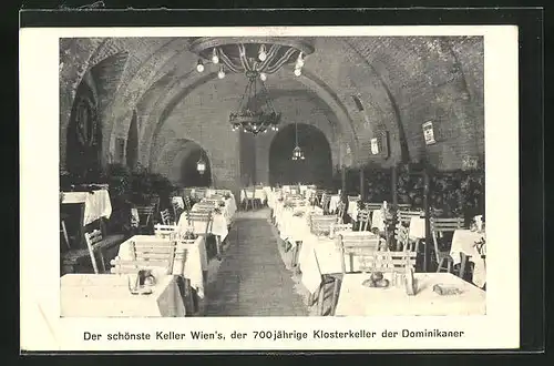AK Wien, Restaurant Dominikaner-Keller, Wollzeile 37