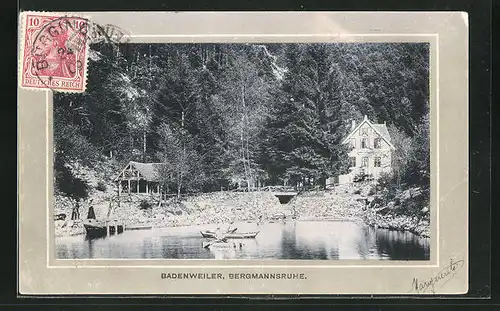 AK Badenweiler, Gasthaus zur Bergmannsruhe