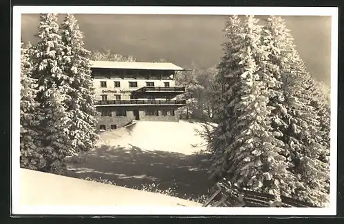 AK Feldberg im Schwarzwald, Gasthaus Jägermatt im Winter