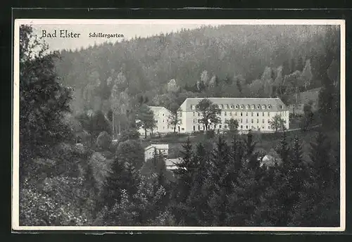 AK Bad Elster, Hotel Schillergarten