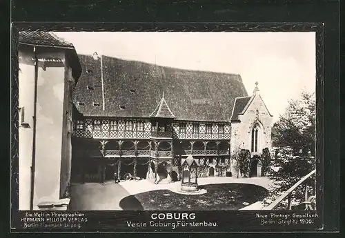 Foto-AK NPG Nr. 1931: Coburg, Fürstenbau der Veste