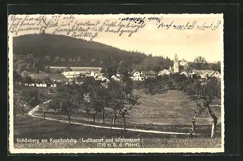 AK Schönberg am Kapellenberg, Gesamtansicht des Ortes