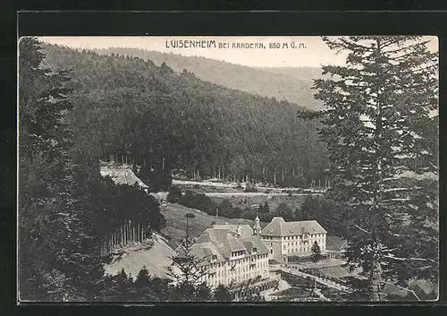 AK Kandern, Blick auf das Luisenheim