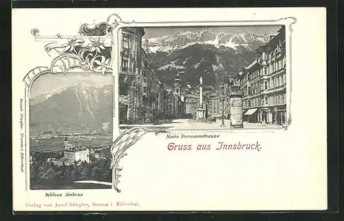 AK Innsbruck, Schloss Ambras, Maria Theresienstrasse