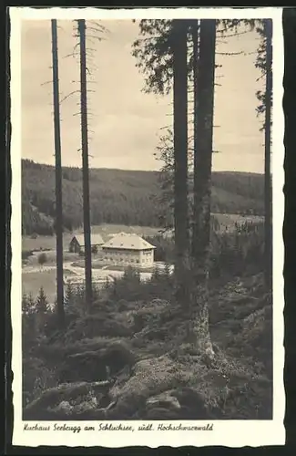 AK Seebrugg am Schluchsee, Blick aufs Kurhaus