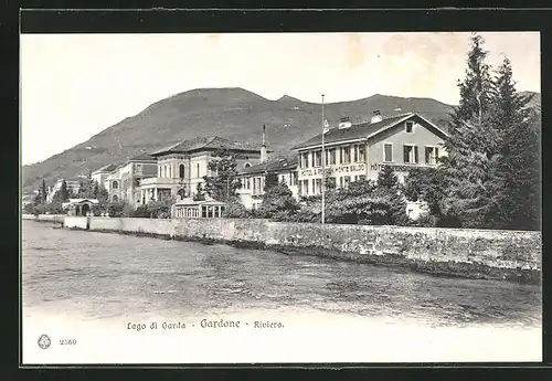 AK Gardone, Riviera, Motiv mit Hotel Monte Baldo