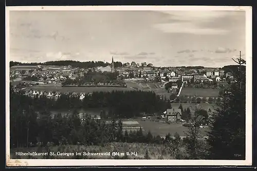 AK St. Georgen im Schwarzwald, Ortsansicht am Tag