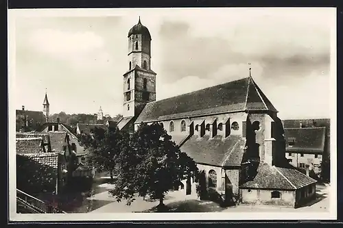 AK Biberach, Blick auf die Stadtkirche