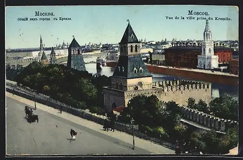AK Moscou, Vue de la ville prise du Kremlin