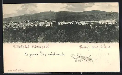 AK Güns, Ortsansicht bei Tag