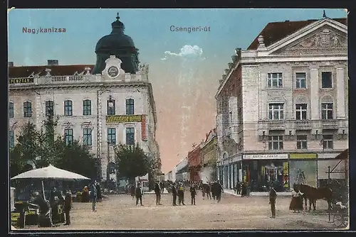 AK Nagykanizsa, Csengeri-út, Magy. Ált. Biztositó, Társaság palotája