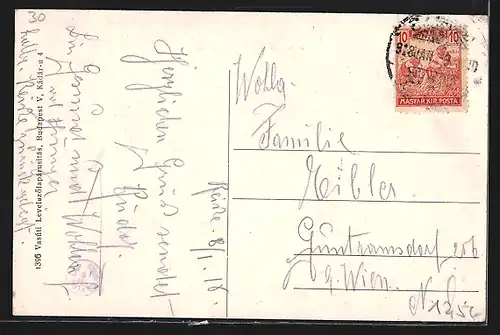 AK Szeged, Kárász-utca, Strassenpartie im Zentrum