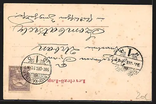 AK Nágy Kanizsá, Fötér a Felso templommal