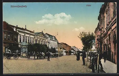 AK Sátoraljaujhely, Fötér, Marktplatz